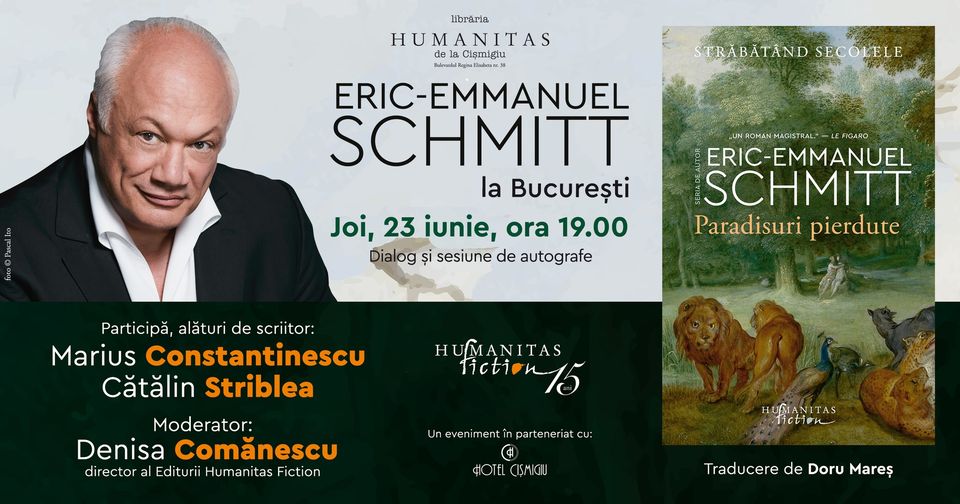 Eric Emmanuel Schmitt la Bucuresti