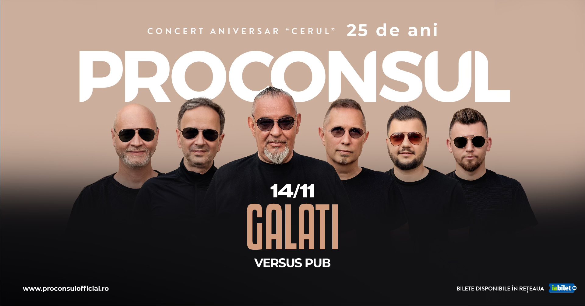 PROCONSUL aniversează 25 de ani de la albumul „Tatuaj” – concert special la Galați