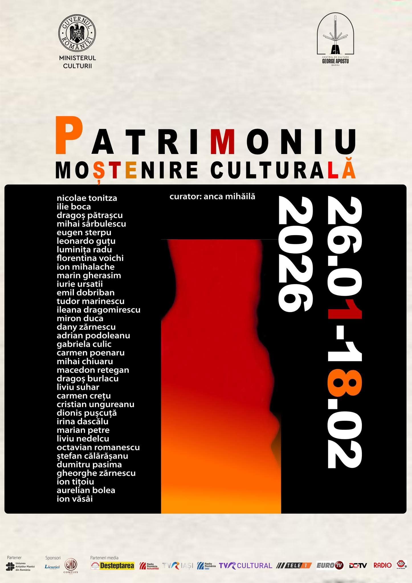 Patrimoniu. Moștenire culturală – Expoziție – 26 ianuarie – 18 februarie 2026