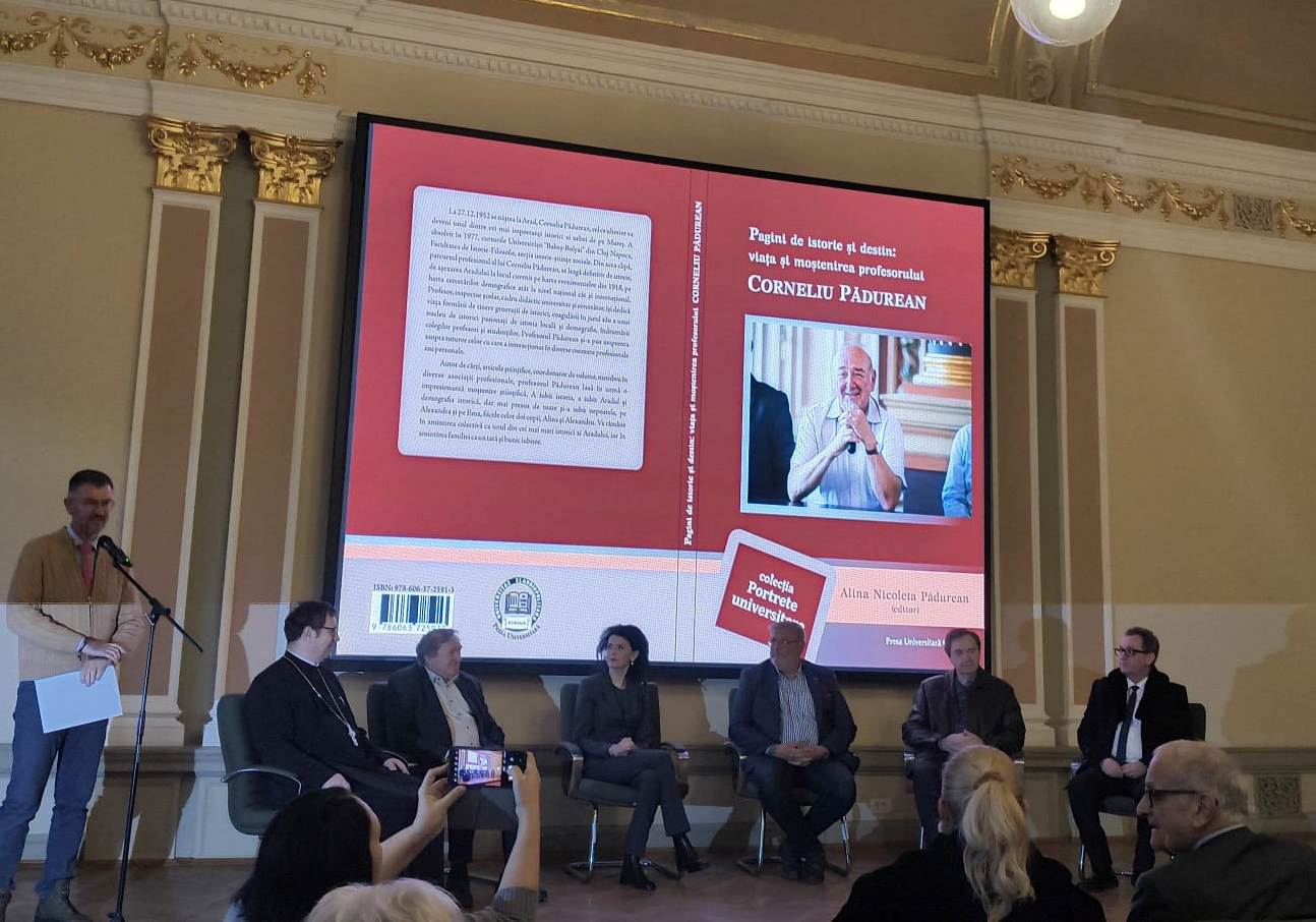 Lansare volum omagial dedicat istoricului Corneliu Pădurean la Arad