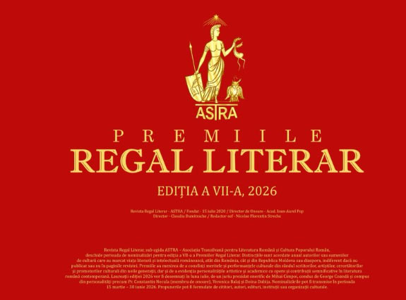 ASTRA continuă tradiția recunoașterii valorii culturale prin Premiile Regal Literar ASTRA continuă tradiția recunoașterii valorii culturale prin Premiile Regal Literar