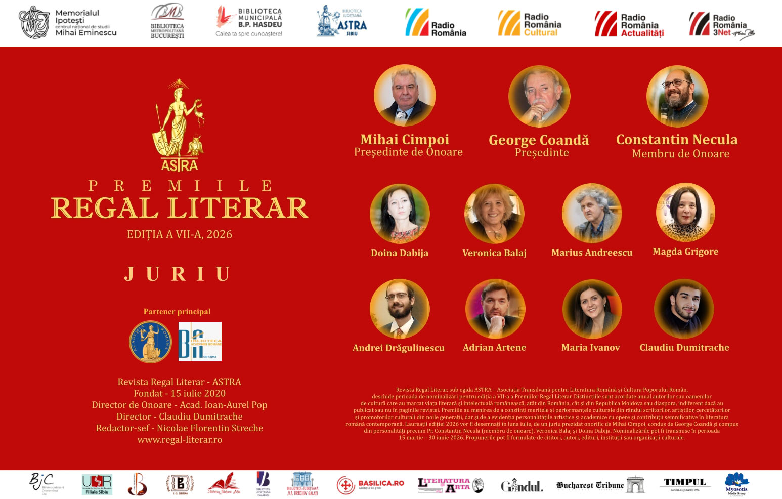Literatura, cercetarea și teologia, printre domeniile recompensate la Premiile Regal Literar 2026